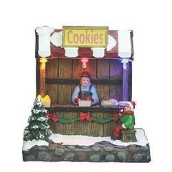 Foto van Stop & look kerstwinkel cookies 10,5 x 8,5 cm keramiek