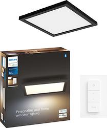 Foto van Philips hue aurelle paneellamp white ambiance vierkant zwart