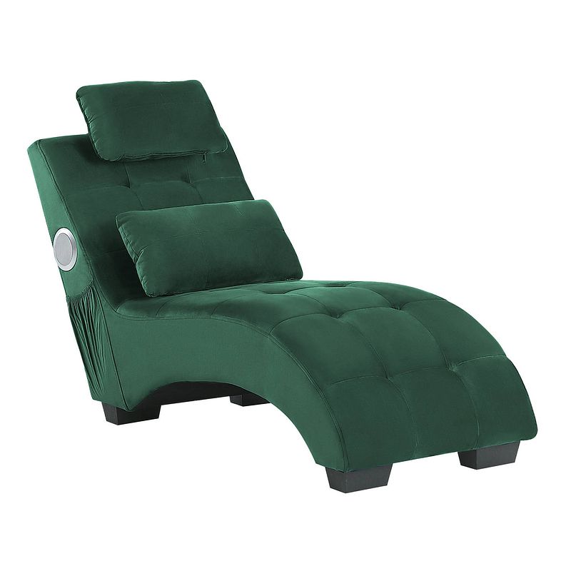 Foto van Beliani simorre - chaise longue-groen-fluweel