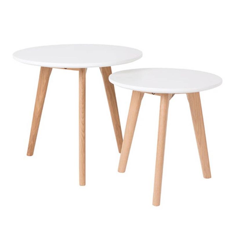 Foto van Vestbjerg - side table bodine set of 2 - wit