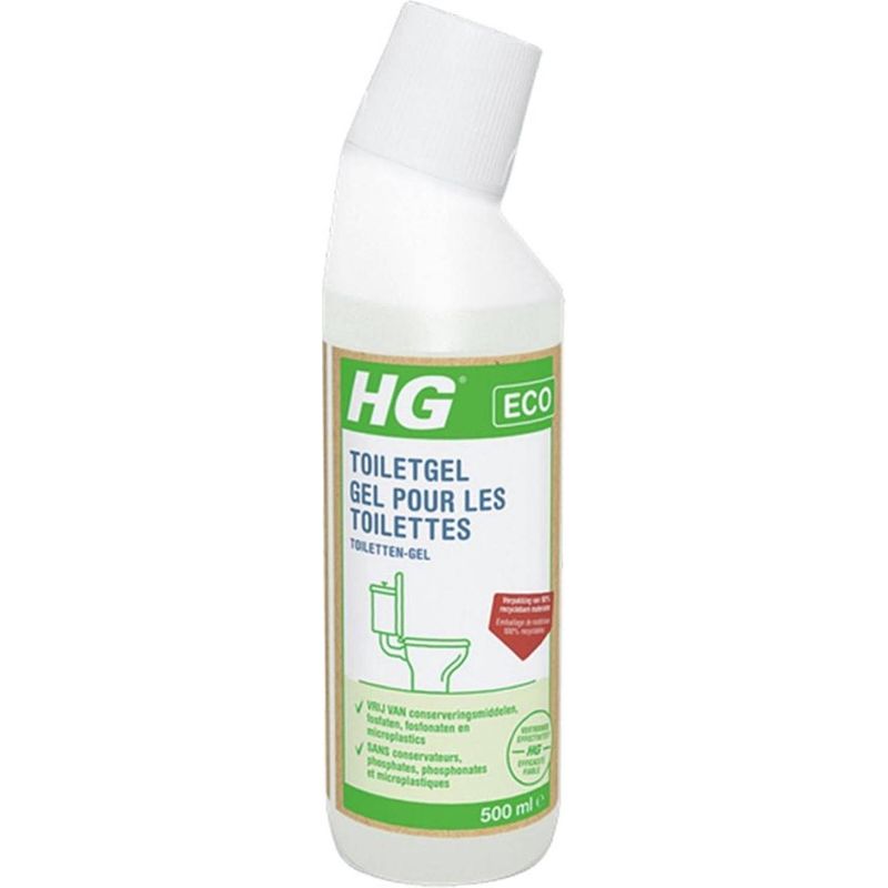 Foto van Hg eco toiletgel - 2 stuks! - 500 ml - de duurzame reiniger voor uw toilet