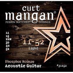 Foto van Curt mangan phosphor bronze 11-52 snarenset voor gitaar