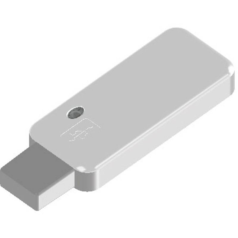 Foto van Teko tek-usb.30 usb-apparaatbehuizing 58 x 25 x 10.2 abs, tpu wit, lichtgrijs 1 stuk(s)