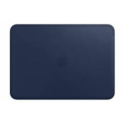 Foto van Blauwe leather sleeve voor de macbook 12 inch