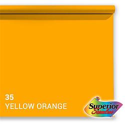 Foto van Superior achtergrondpapier 35 yellow-orange 1,35 x 11m