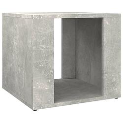 Foto van Vidaxl nachtkastje 41x40x36 cm bewerkt hout betongrijs