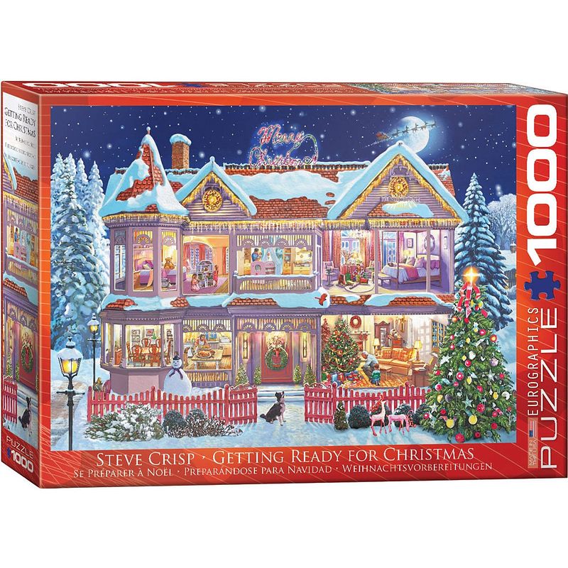 Foto van Eurographics puzzel getting ready christmas - 1000 stukjes