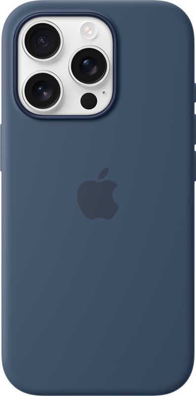 Foto van Apple iphone 16 pro back cover met magsafe denim