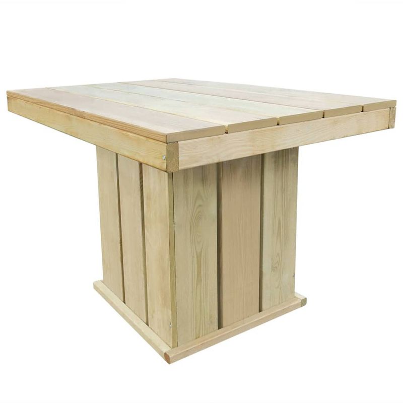 Foto van Vidaxl tuintafel 110x75x74 cm fsc geïmpregneerd grenenhout