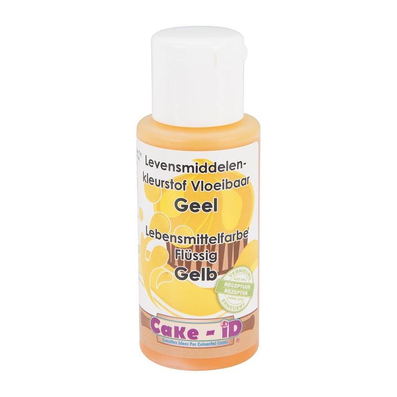 Foto van Vloeibare kleurstof - geel - 50 ml