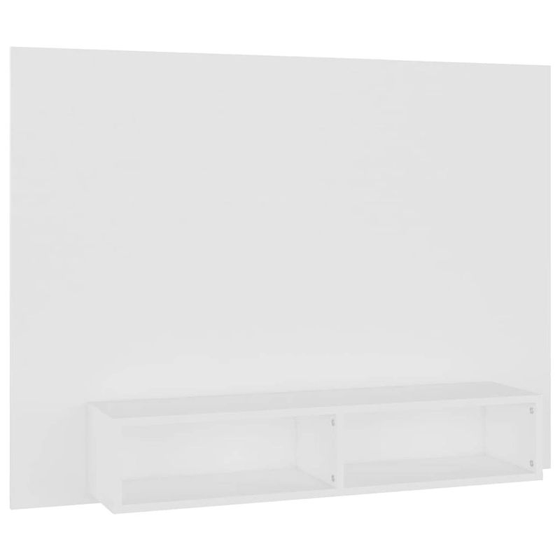 Foto van The living store tv-wandmeubel - hifi-kast - 120 x 23.5 x 90 cm - wit - spaanplaat