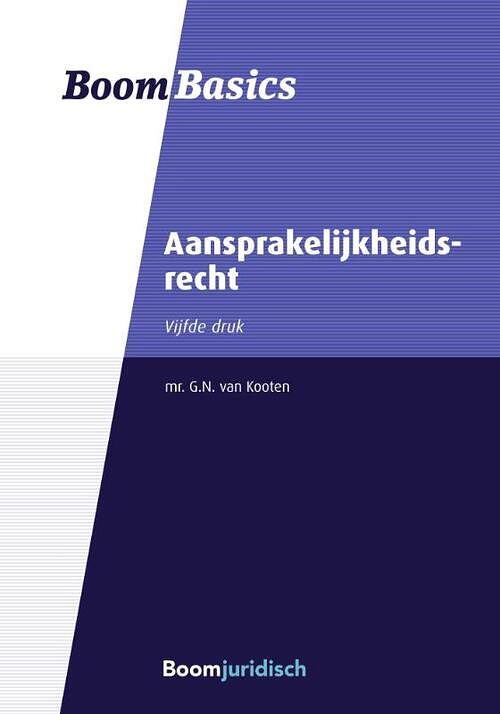 Foto van Boom basics aansprakelijkheidsrecht - gerarda van kooten - paperback (9789462908048)