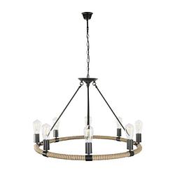 Foto van Industriële hanglamp ulleu - l:81cm - e27 - metaal - zwart