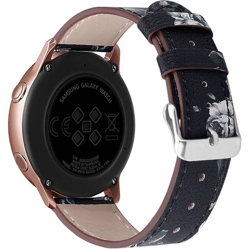 Foto van Smartphoneclip - bandje grey flower - voor galaxy watch active (2)