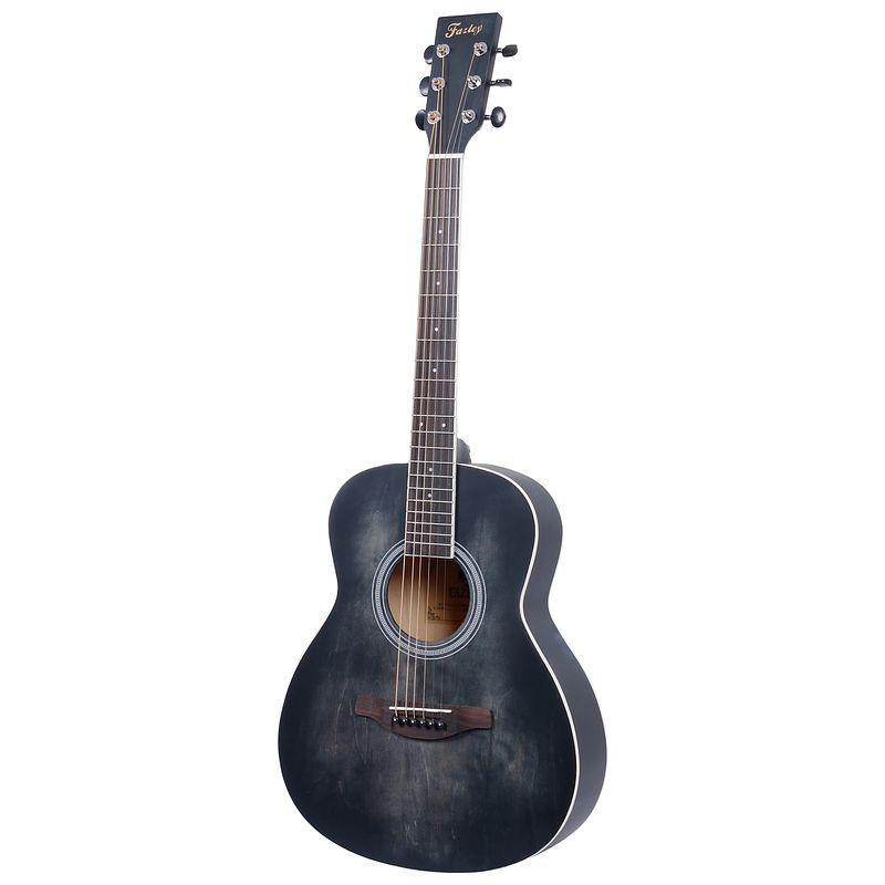 Foto van Fazley w55-col-bk-3/4 colourtune western gitaar zwart