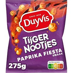 Foto van Duyvis tijgernootjes fiesta paprika 275gr bij jumbo