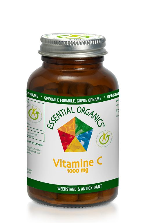 Foto van Essential organics vitamine c 1000mg tabletten