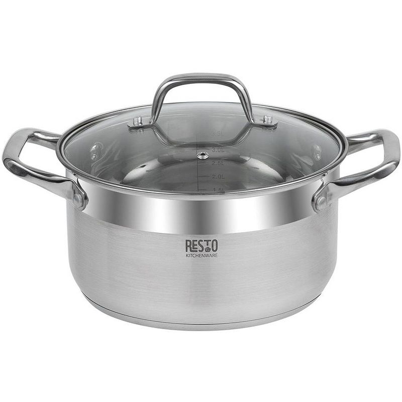 Foto van Resto kitchenware - libra - braadpan - kookpan - rvs 4,6 liter