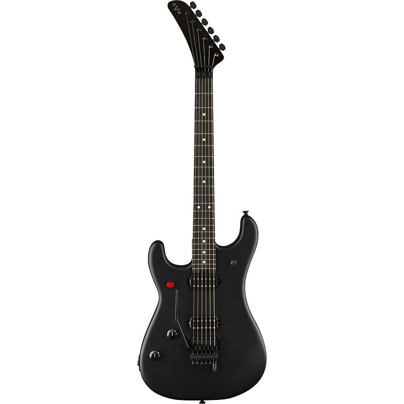 Foto van Evh 5150 series standard lh eb stealth black linkshandige elektrische gitaar