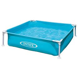 Foto van Intex miniframe pool zwembad - 122 x 122 x 30 cm - blauw