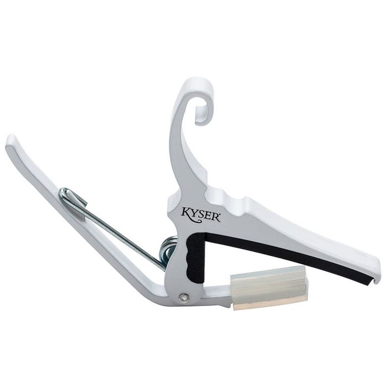 Foto van Kyser quick-change acoustic pure white capo voor westerngitaar