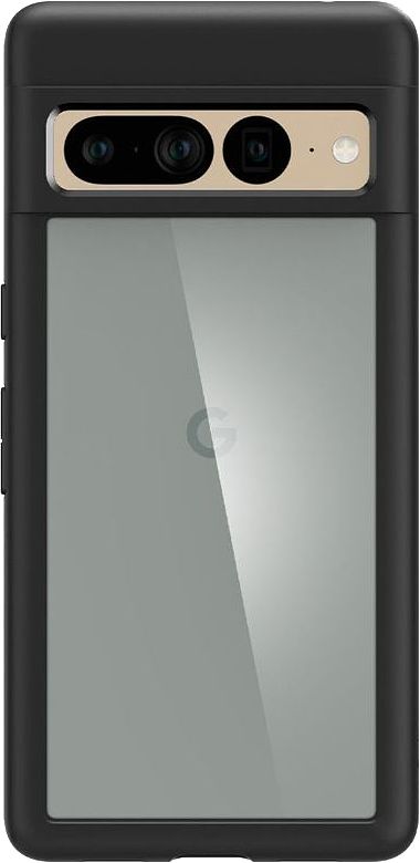 Foto van Spigen ultra hybrid google pixel 7 pro back cover zwarte rand