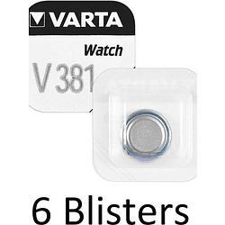 Foto van 6 stuks (6 blisters a 1 st) varta v381 zilveroxide 1.55v niet-oplaadbare batterij