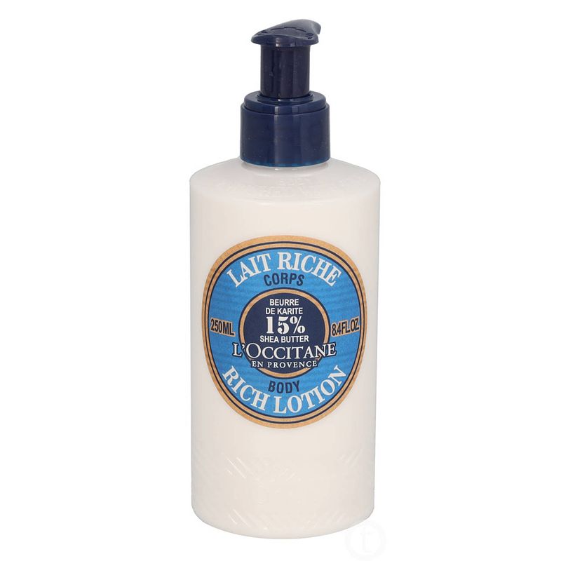 Foto van L'soccitane bodylotion shea butter rich 250 ml wit