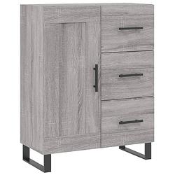 Foto van Vidaxl dressoir 69,5x34x90 cm bewerkt hout grijs sonoma eikenkleurig