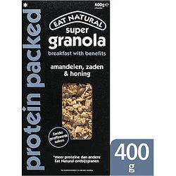 Foto van Eat natural super granola amandelen, zaden & honing 400g bij jumbo