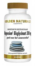Foto van Golden naturals magnesium bisglycinaat 300mg tabletten