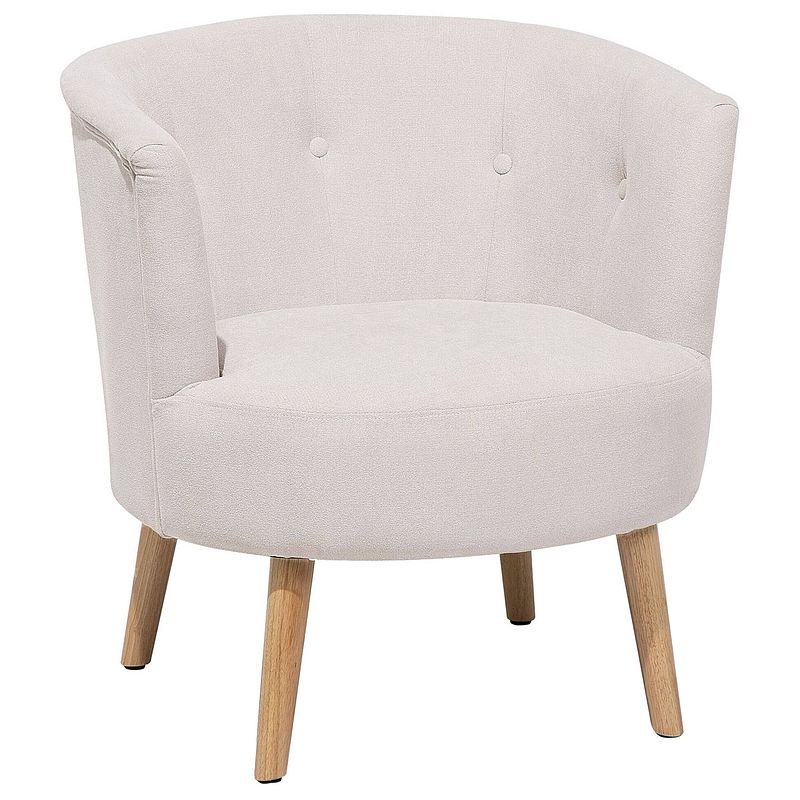 Foto van Beliani odenzen - fauteuil-wit-polyester