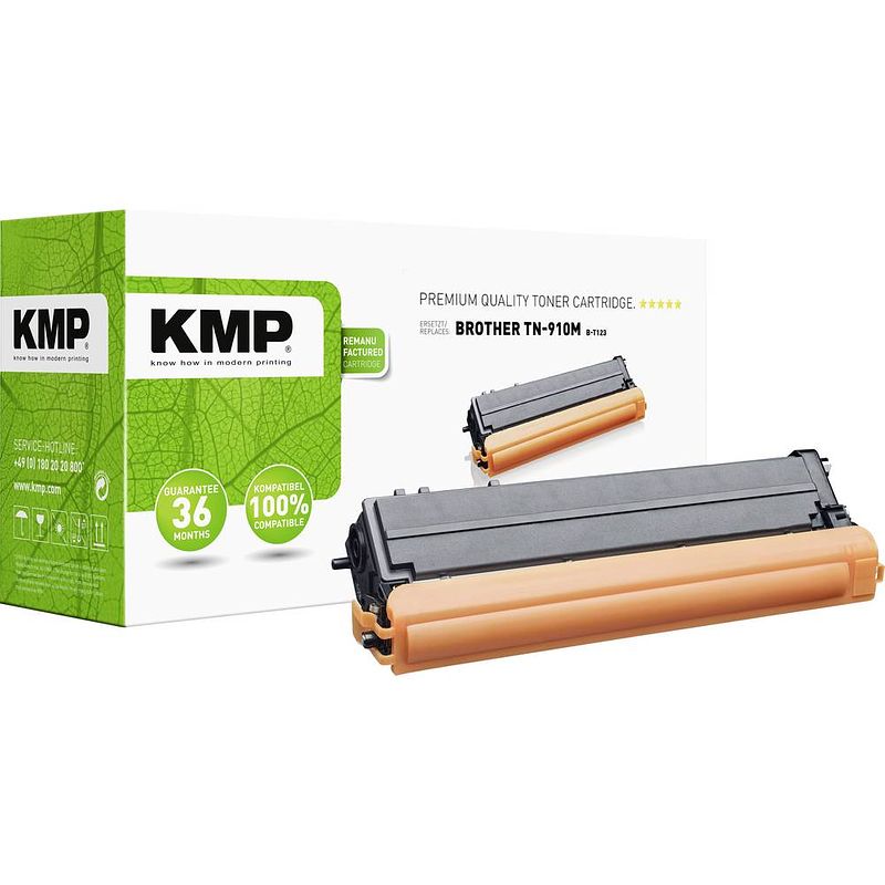 Foto van Kmp toner vervangt brother tn-910m magenta b-t123