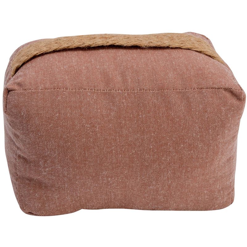 Foto van Cosy & trendy deurstopper - 0.22 kilo - terra bruin - polyester - 15 x 10 cm - deurstoppers