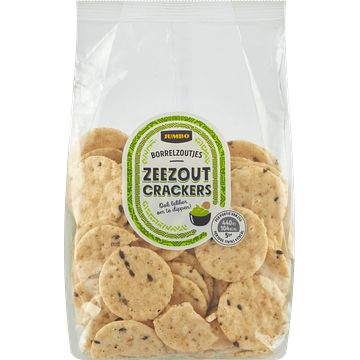 Foto van Jumbo borrelzoutjes zeezout crackers 100g