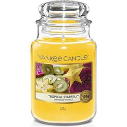 Foto van Yankee candle - tropical starfruit geurkaars - large jar - tot 150 branduren