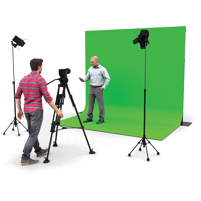 Foto van Wentex p&d chromakey curtain 300 (h) x 290 (w) green screen