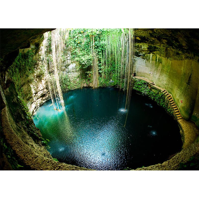 Foto van Inductiebeschermer - ik-kil cenote chichen itza - 71x52 cm