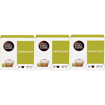 Foto van Nescafe dolce gusto cappuccino koffiecups 3 x 30 stuks bij jumbo