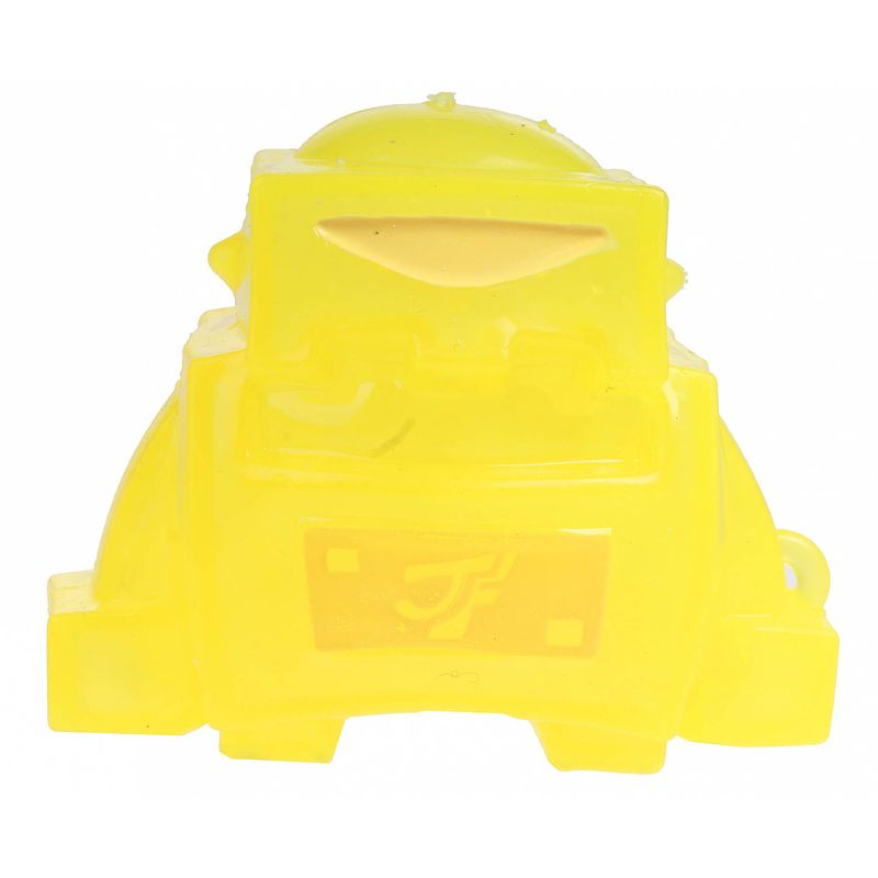 Foto van Johntoy robot squishy junior 10 x 8 cm siliconen geel