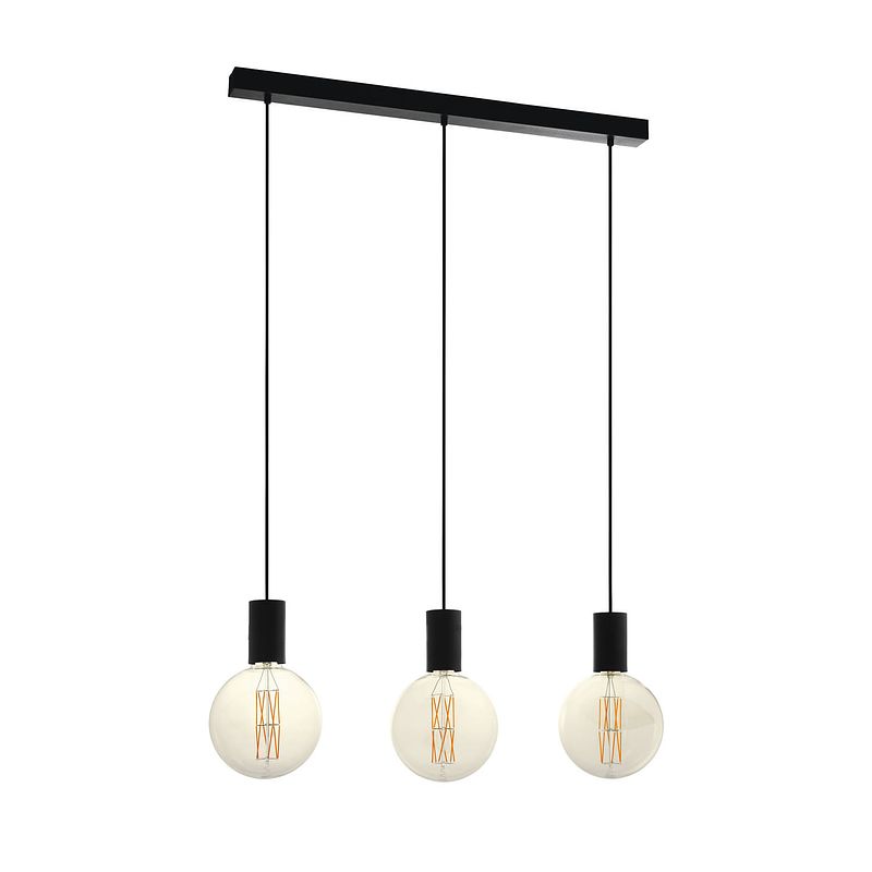 Foto van Eglo pozueta hanglamp - e27 - 84 cm - zwart