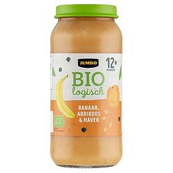 Foto van Jumbo biologisch banaan, abrikoos & haver 12+ maanden 250g