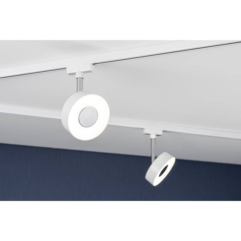 Foto van Paulmann circle 230v-railsysteem lamp urail led vast ingebouwd 5 w led wit