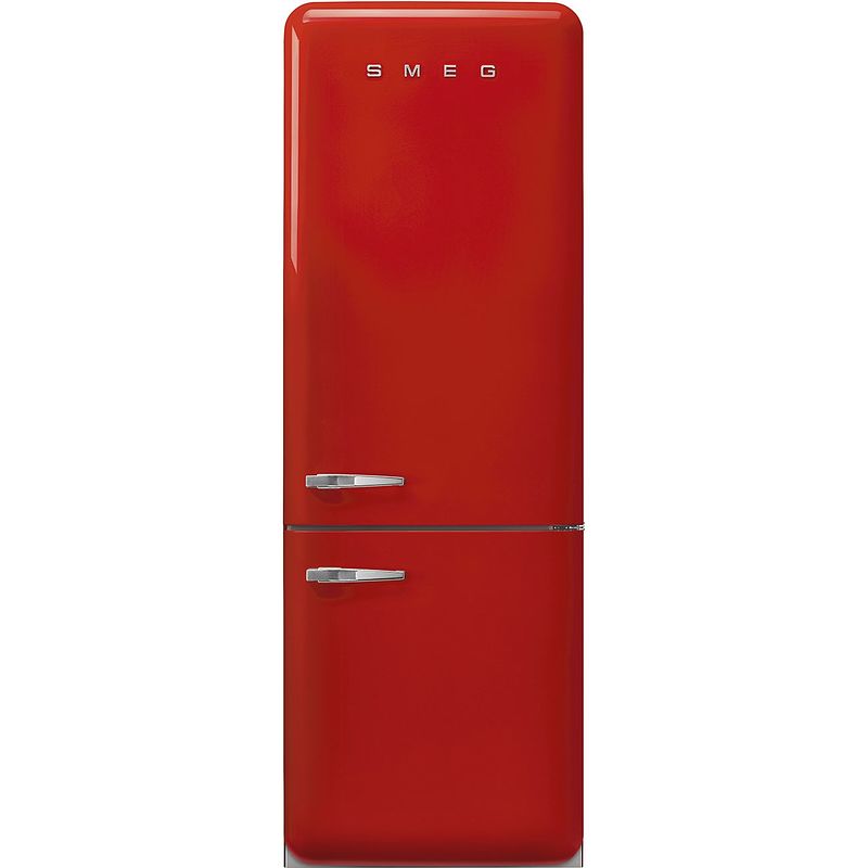 Foto van Smeg fab38rrd5 koel-vriescombinatie rood