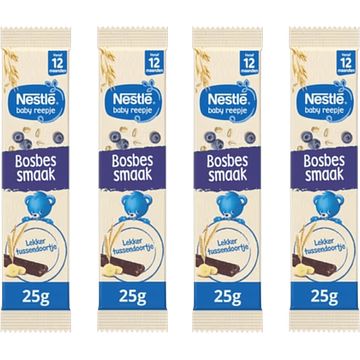 Foto van Nestle baby reepje bosbes smaak vanaf 12 maanden 4 x 25g bij jumbo