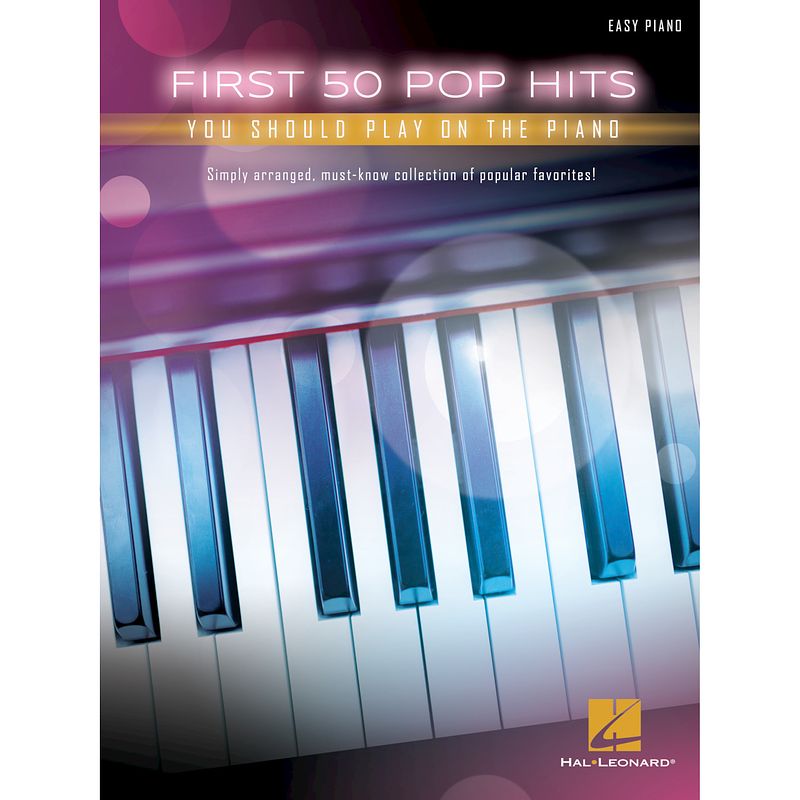 Foto van Hal leonard first 50 pop hits you should play on the piano songboek voor piano