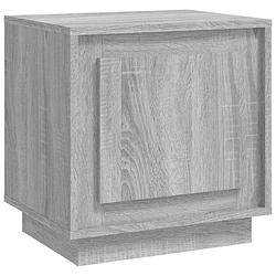 Foto van Vidaxl nachtkastje 44x35x45 cm bewerkt hout grijs sonoma eikenkleurig