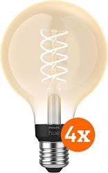 Foto van Philips hue filamentlamp white globe e27 4-pack