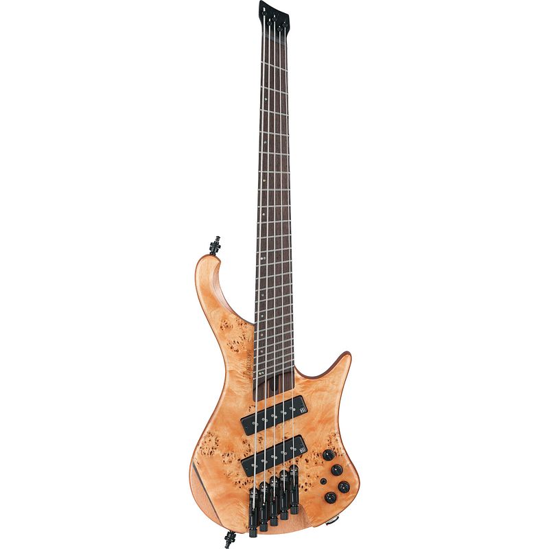 Foto van Ibanez ehb1505sms bass workshop florid natural low gloss 5-snarige headless basgitaar met gigbag