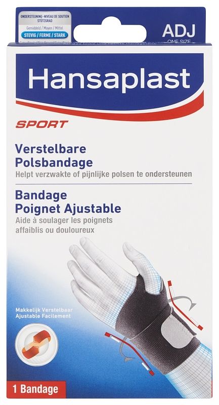 Foto van Hansaplast sport verstelbare polsbandage neopreen
